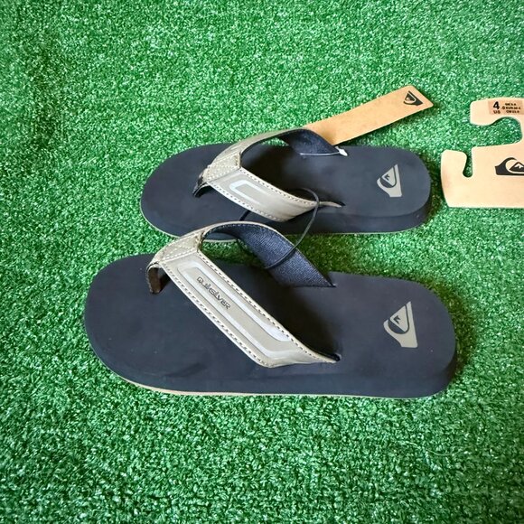 Quiksilver Monkey Wrench Core Flip Flop Comfort Sandals Youth Shoes Size 4 NWT - Picture 3 of 7